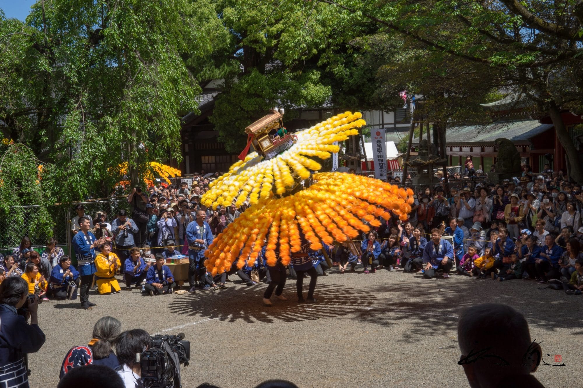 くらやみ祭（東京都府中市）綾部好男先生「第３９回万燈大会」をスケッチ（大國魂神社例大祭）│エンジョイ！シニア夫婦のハッピーライフ