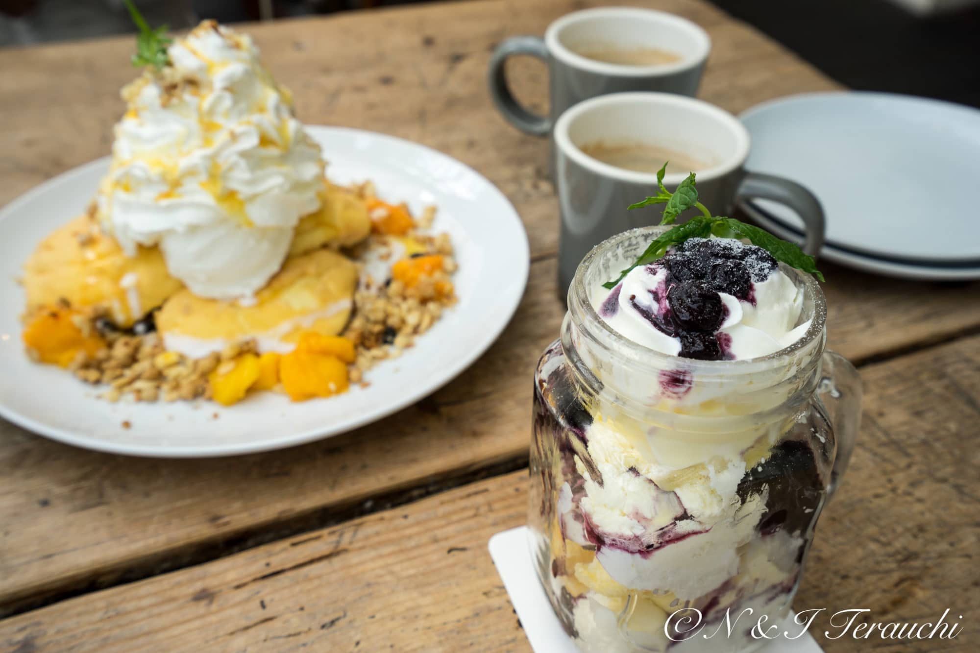 カフェブルー（Cafe Blue・札幌市）ブルーチューリップの姉妹店で夢ごこちのパンケーキを味わう