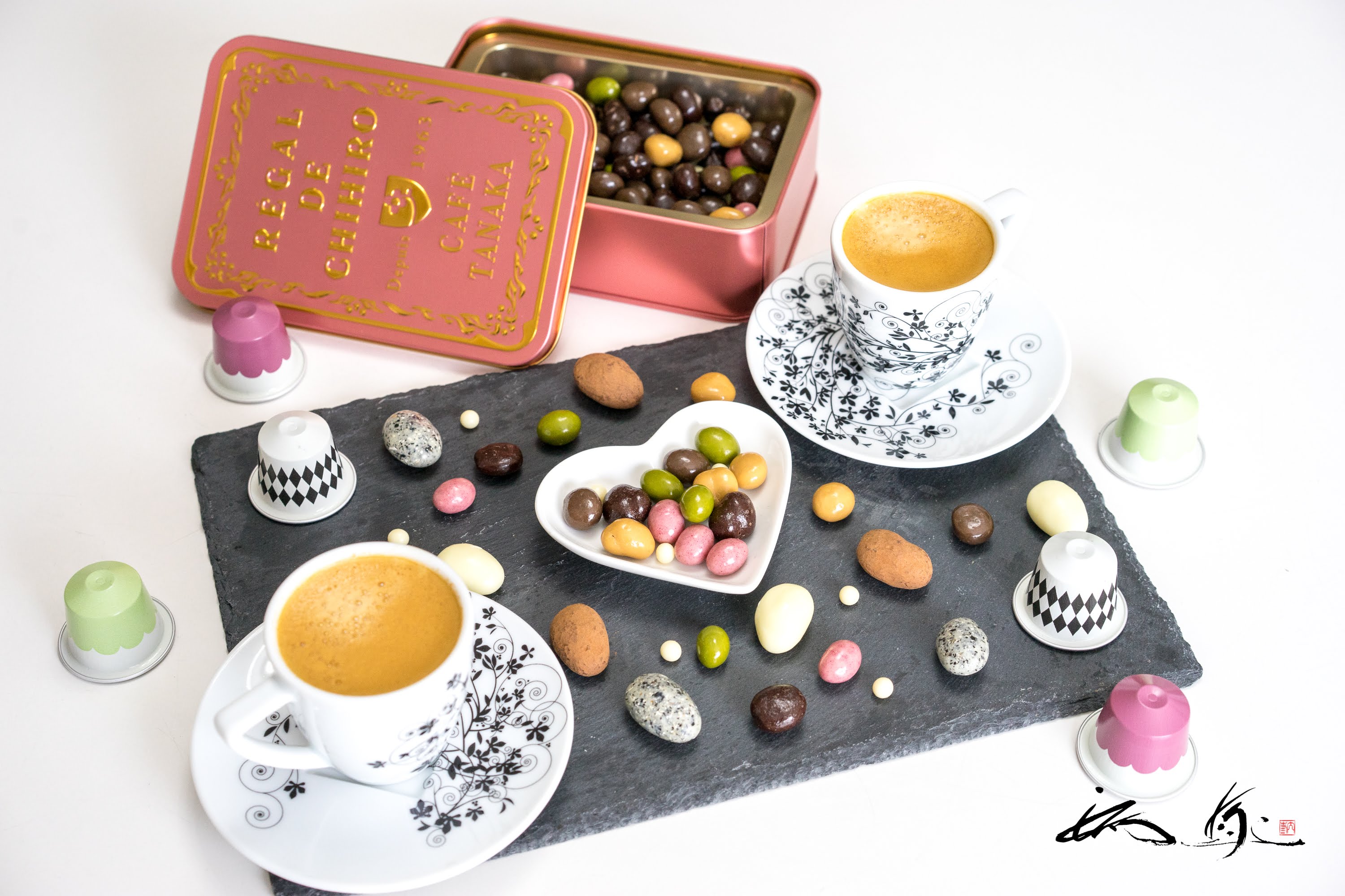 バレンタインデイ 2019 ネスプレッソ「フレーバーコーヒー」とカフェタナカの「ボワットショコラテ」とのマリアージュ