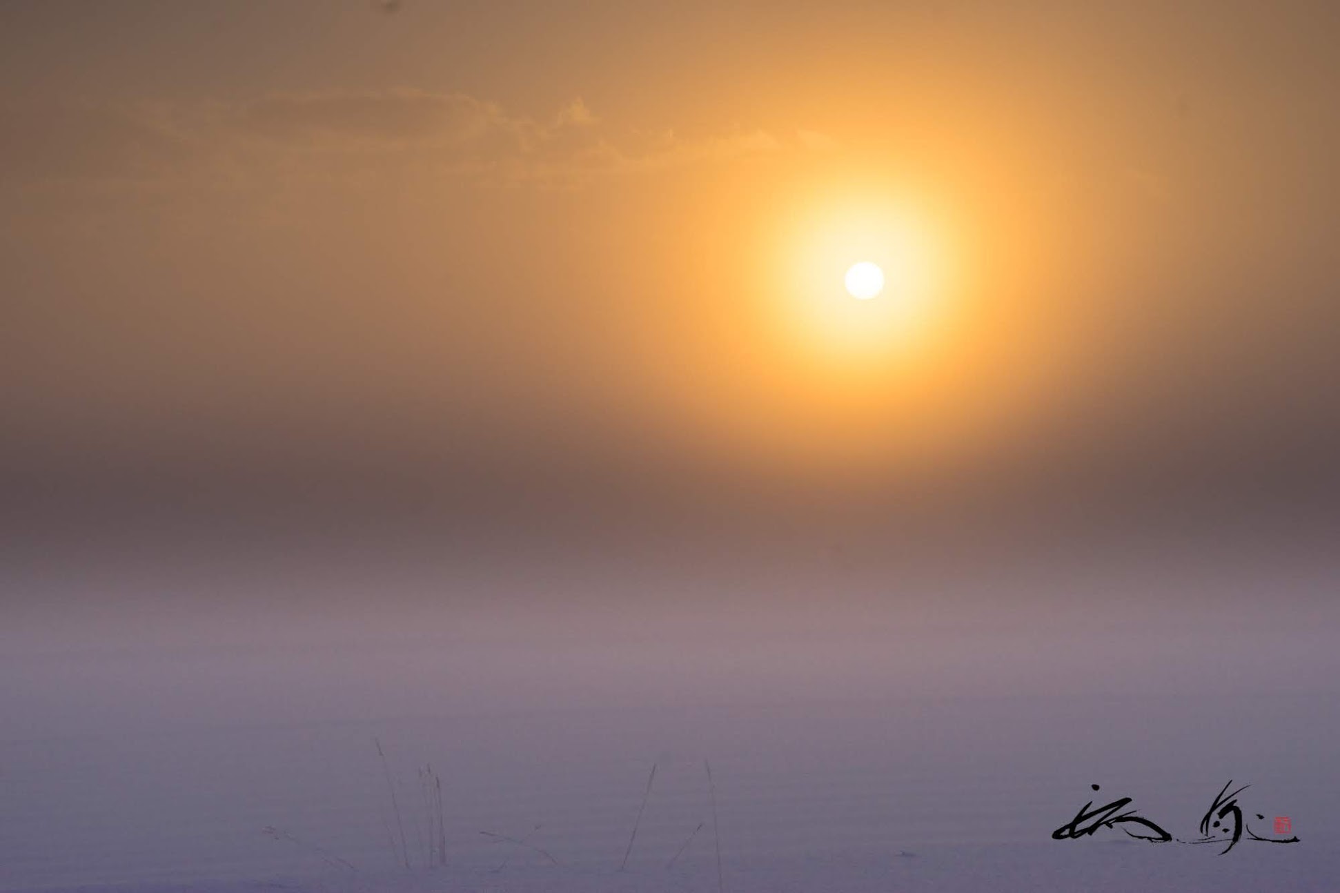 荘厳なる朝の光