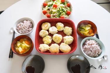 大豆ミートで米粉餃子【No.46】noboikuクッキング