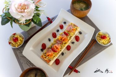 サーモン ＆ チーズの押し寿司【No.80】noboikuクッキング