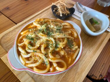 はるころカフェ（下川町）洋風うどんが人気のアットホームなカフェでランチをいただく