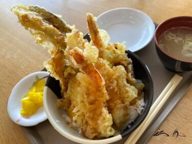 滝川ふれ愛の里（滝川市）ランチに「びっくり天丼」「しょうが焼き定食」を味わう